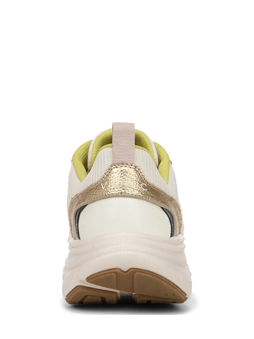 Vionic Women's Walk Skyline Neutral and Gold Sneakers